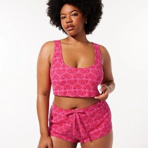 Savage Fenty NWT Red & Pink Pajama Set - 1X